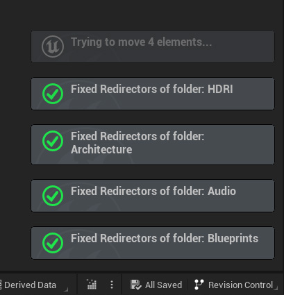 Rename folder success notifies messages