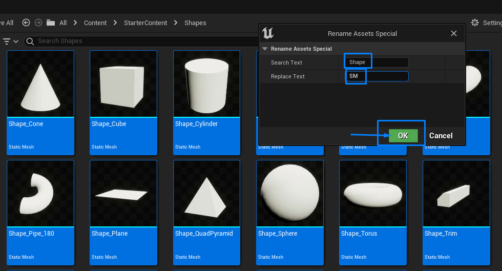 Renaming assets using asset action utility in blueprints